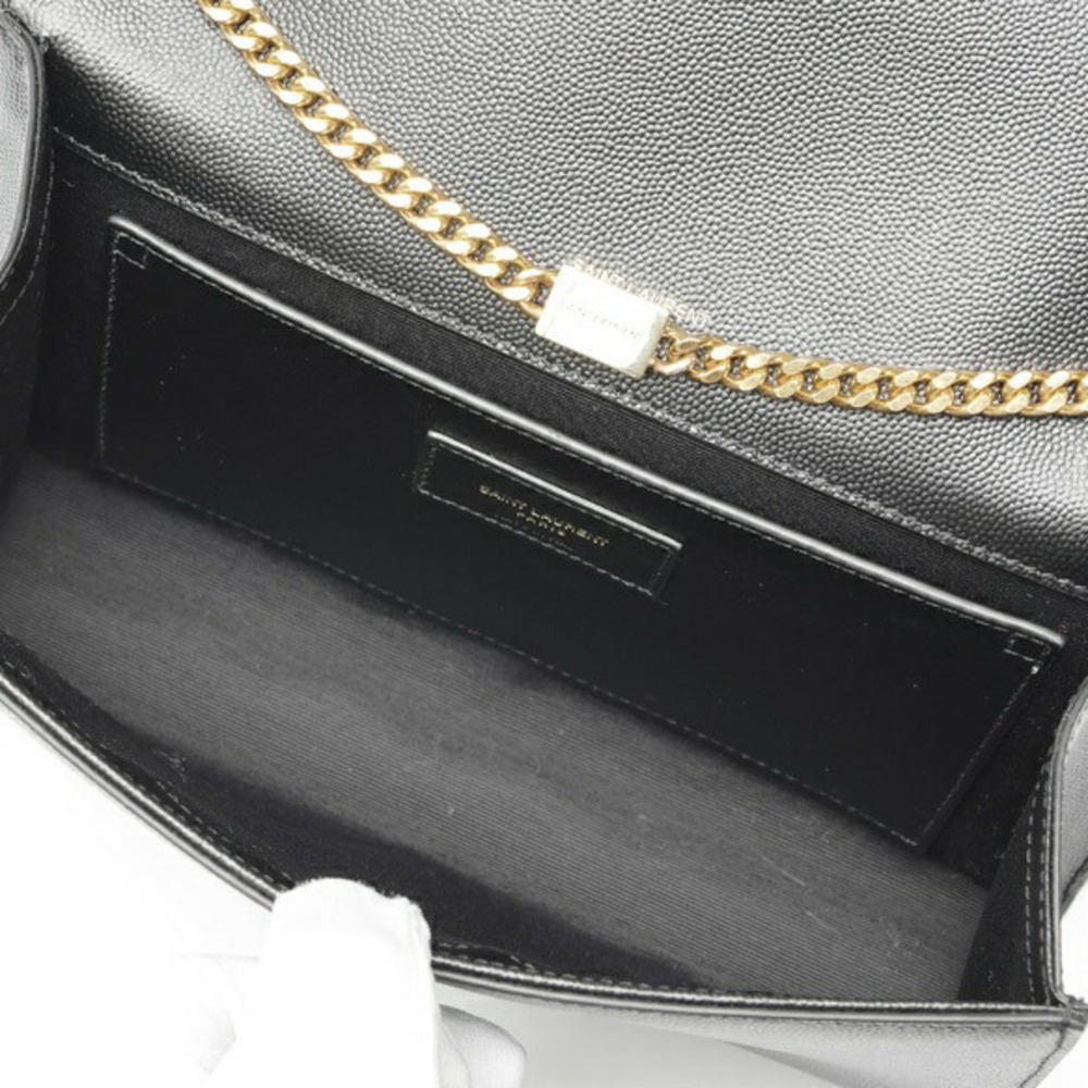 Saint Laurent Kate Medium Chain Shoulder Bag 364021 Grain de Poudre Leather B... - Picture 6 of 7